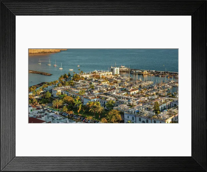 Framed Print : View from Mirador de Puerto de Mogan, Porto de Mogan, Gran Canaria, Canary Islands, Spain, Atlantic, Europe Framed Print : View from Mirador de Puerto de Mogan, Porto de Mogan, Gran Canaria, Canary Islands, Spain, Atlantic, Europe