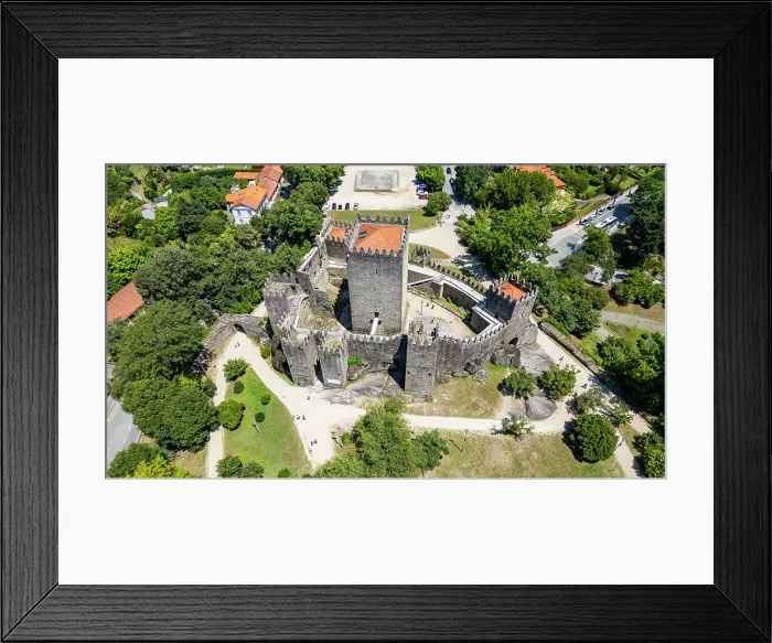 Framed Print : Aerial of the Guimaraes Castle, UNESCO World Heritage Site, Guimaraes, Norte, Portugal, Europe Framed Print : Aerial of the Guimaraes Castle, UNESCO World Heritage Site, Guimaraes, Norte, Portugal, Europe