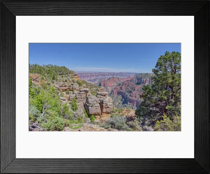 Framed Print : Cliff views from the edge of Naji Point on the North Rim of Grand Canyon National Park, UNESCO World Heritage Site, Arizona, United States of America, North America Framed Print : Cliff views from the edge of Naji Point on the North Rim of Grand Canyon National Park, UNESCO World Heritage Site, Arizona, United States of America, North America