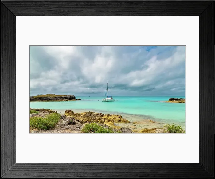 Framed Print : Catamaran at Spanish Point, Bermuda, Atlantic, North America Framed Print : Catamaran at Spanish Point, Bermuda, Atlantic, North America
