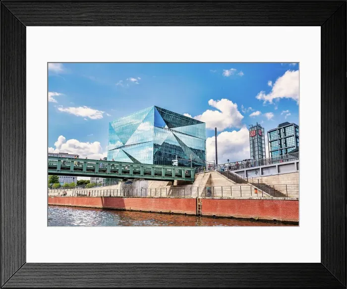 Framed Print : The Cube office building, next to the main railway station and beside the River Spree, completed in 2020, Berlin, Germany, Europe Framed Print : The Cube office building, next to the main railway station and beside the River Spree, completed in 2020, Berlin, Germany, Europe