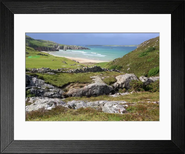 Framed Print : Sangobeg Bay near Durness, Sutherland, Highlands, Scotland, United Kingdom, Europe Framed Print : Sangobeg Bay near Durness, Sutherland, Highlands, Scotland, United Kingdom, Europe