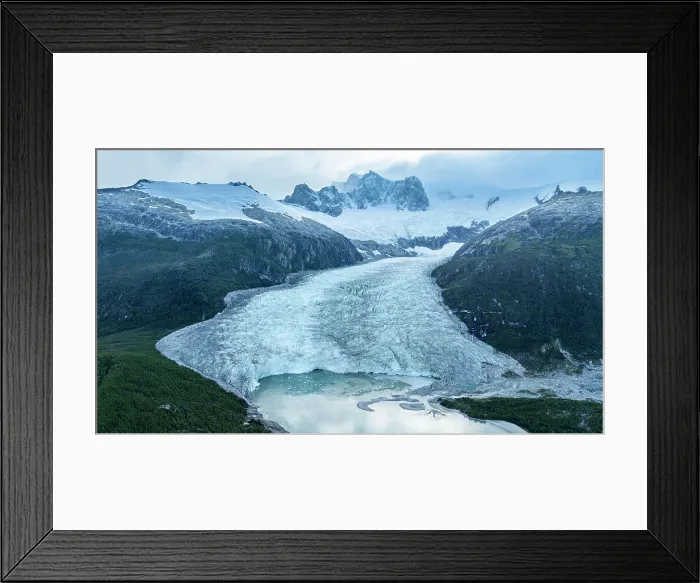 Framed Print : Aerial of Pia glacier, Tierra del Fuego, Chile, South America Framed Print : Aerial of Pia glacier, Tierra del Fuego, Chile, South America