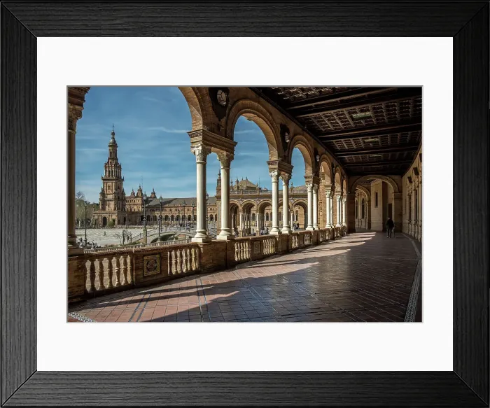 Framed Print : Detail of the Plaza de Espana, an architectural ensemble and largest building of the Ibero-American Exposition of 1929, Maria Luisa Park, Seville, Andalusia, Spain, Europe Framed Print : Detail of the Plaza de Espana, an architectural ensemble and largest building of the Ibero-American Exposition of 1929, Maria Luisa Park, Seville, Andalusia, Spain, Europe