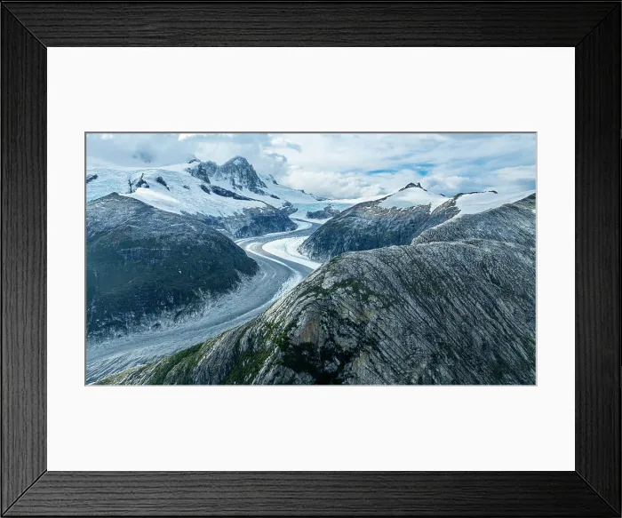 Framed Print : Aerial of the curvy Pia glacier, Tierra del Fuego, Chile, South America Framed Print : Aerial of the curvy Pia glacier, Tierra del Fuego, Chile, South America