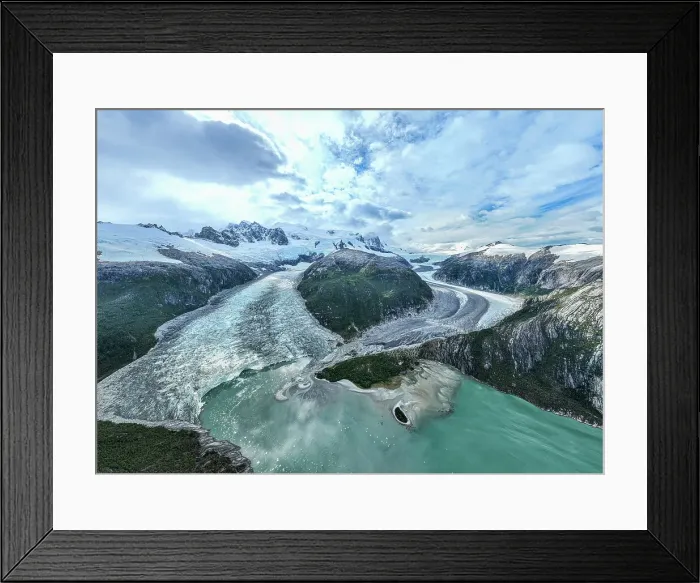 Framed Print : Panorama of Pia glacier, Tierra del Fuego, Chile, South America Framed Print : Panorama of Pia glacier, Tierra del Fuego, Chile, South America