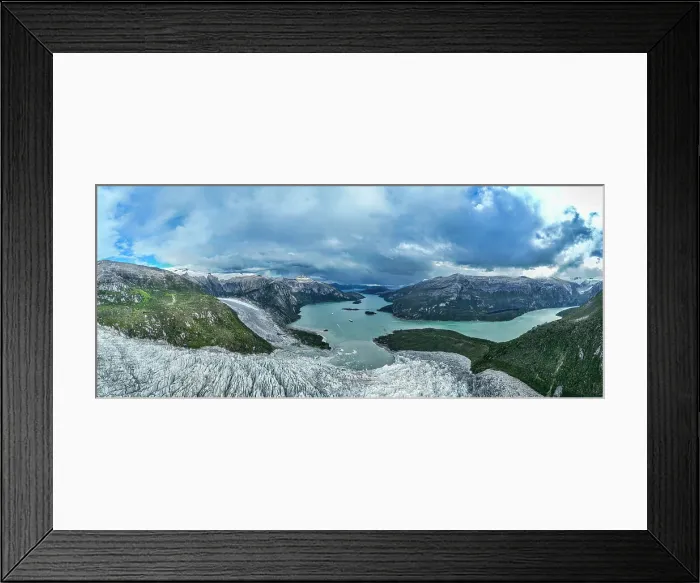 Framed Print : Aerial of Pia glacier and its fjord, Tierra del Fuego, Chile, South America Framed Print : Aerial of Pia glacier and its fjord, Tierra del Fuego, Chile, South America