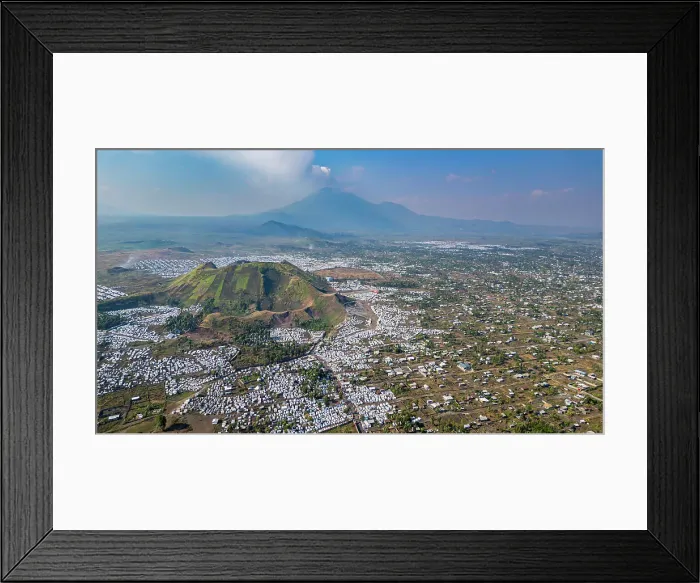 Framed Print : Aerial view of Goma, Democratic Republic of Congo, Africa Framed Print : Aerial view of Goma, Democratic Republic of Congo, Africa