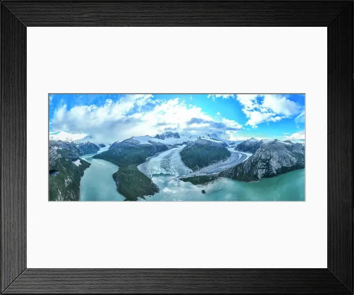 Framed Print : Aerial of Pia glacier, Tierra del Fuego, Chile, South America Framed Print : Aerial of Pia glacier, Tierra del Fuego, Chile, South America