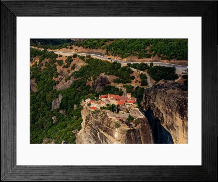Framed Print : View of the Meteora Monasteries, UNESCO World Heritage Site, Thessaly, Greece, Europe Framed Print : View of the Meteora Monasteries, UNESCO World Heritage Site, Thessaly, Greece, Europe