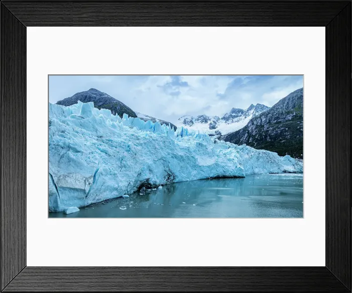 Framed Print : Aerial of Potter glacier, Tierra del Fuego, Chile, South America Framed Print : Aerial of Potter glacier, Tierra del Fuego, Chile, South America