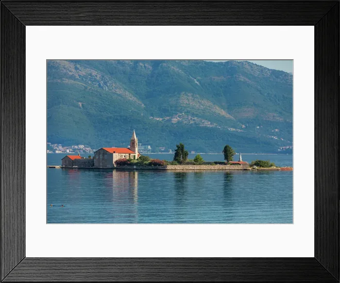 Framed Print : Our Lady of the Rocks, Perast, Montenegro, Europe Framed Print : Our Lady of the Rocks, Perast, Montenegro, Europe