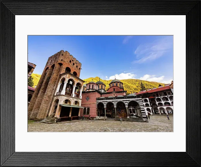 Framed Print : Exterior of the Rila Monastery, UNESCO World Heritage Site, Bulgaria, Europe Framed Print : Exterior of the Rila Monastery, UNESCO World Heritage Site, Bulgaria, Europe