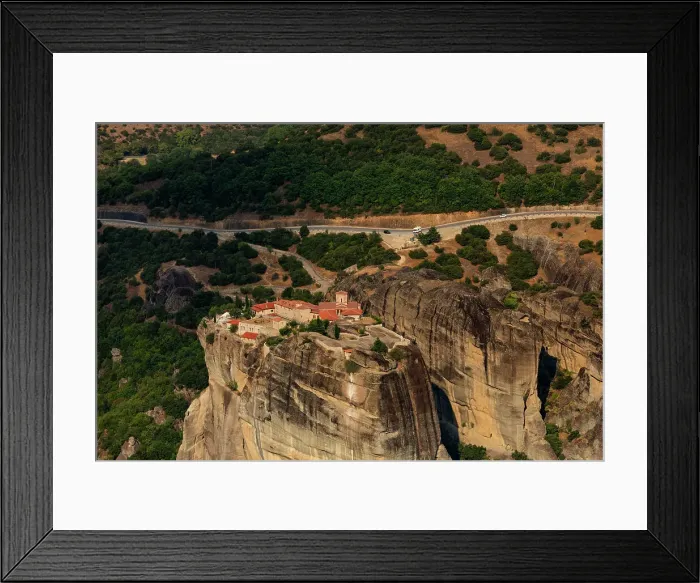 Framed Print : View of the Meteora Monasteries, UNESCO World Heritage Site, Thessaly, Greece, Europe Framed Print : View of the Meteora Monasteries, UNESCO World Heritage Site, Thessaly, Greece, Europe