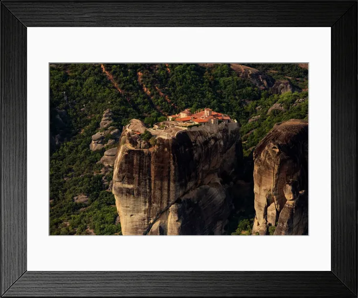 Framed Print : View of the Meteora Monasteries, UNESCO World Heritage Site, Thessaly, Greece, Europe Framed Print : View of the Meteora Monasteries, UNESCO World Heritage Site, Thessaly, Greece, Europe