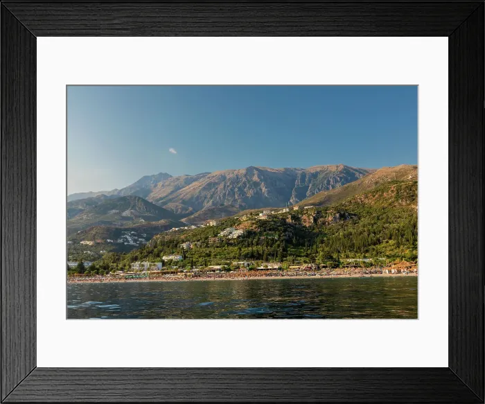 Framed Print : Coastline of Albania, Europe Framed Print : Coastline of Albania, Europe