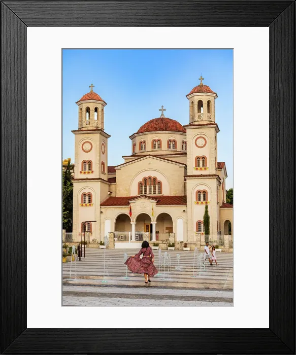 Framed Print : View of Saint Demetrius Cathedral, Berat, Albania, Europe Framed Print : View of Saint Demetrius Cathedral, Berat, Albania, Europe