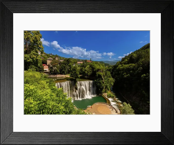 Framed Print : Pliva Waterfall, Jajce, Bosnia and Herzegovina, Europe Framed Print : Pliva Waterfall, Jajce, Bosnia and Herzegovina, Europe