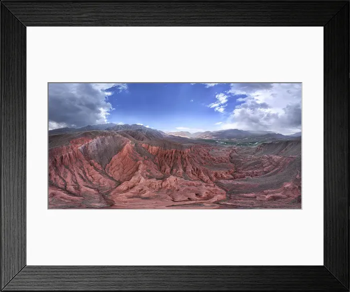 Framed Print : Panorama of Kok-Moinok Canyon, a clay-sand structure formed on the slopes of arid mountains cut by water streams, Kyrgyzstan, Central Asia, Asia Framed Print : Panorama of Kok-Moinok Canyon, a clay-sand structure formed on the slopes of arid mountains cut by water streams, Kyrgyzstan, Central Asia, Asia