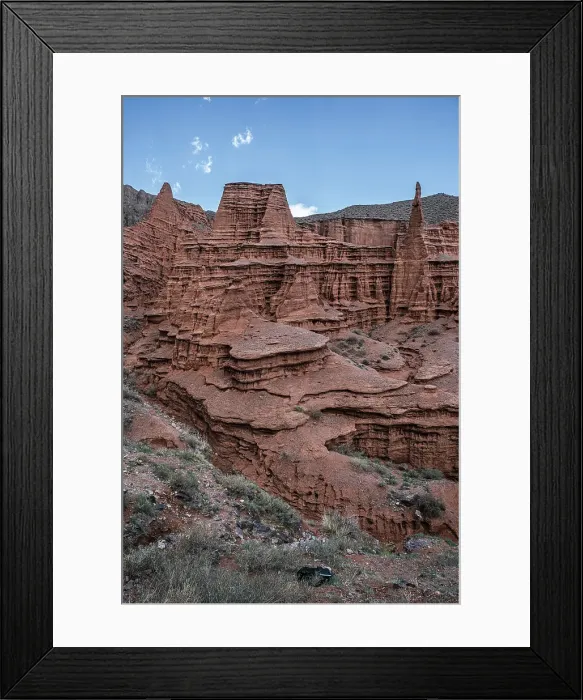 Framed Print : Kok-Moinok Canyon, a clay-sand structure formed on the slopes of arid mountains cut by water streams, Kyrgyzstan, Central Asia, Asia Framed Print : Kok-Moinok Canyon, a clay-sand structure formed on the slopes of arid mountains cut by water streams, Kyrgyzstan, Central Asia, Asia