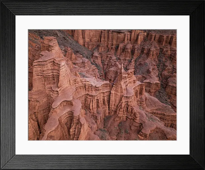 Framed Print : Kok-Moinok Canyon, a clay-sand structure formed on the slopes of arid mountains cut by water streams, Kyrgyzstan, Central Asia, Asia Framed Print : Kok-Moinok Canyon, a clay-sand structure formed on the slopes of arid mountains cut by water streams, Kyrgyzstan, Central Asia, Asia