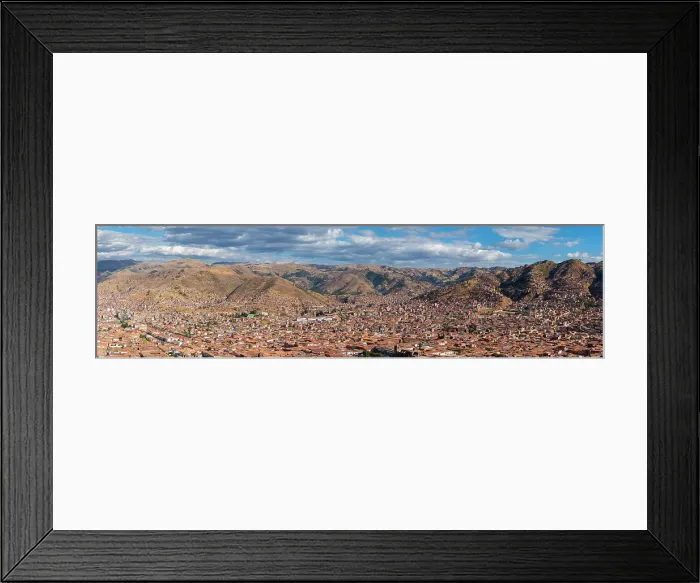 Framed Print : Panoramic view of Cusco (Cuzco) city, Cusco Province, Cusco Region, Peru, South America Framed Print : Panoramic view of Cusco (Cuzco) city, Cusco Province, Cusco Region, Peru, South America