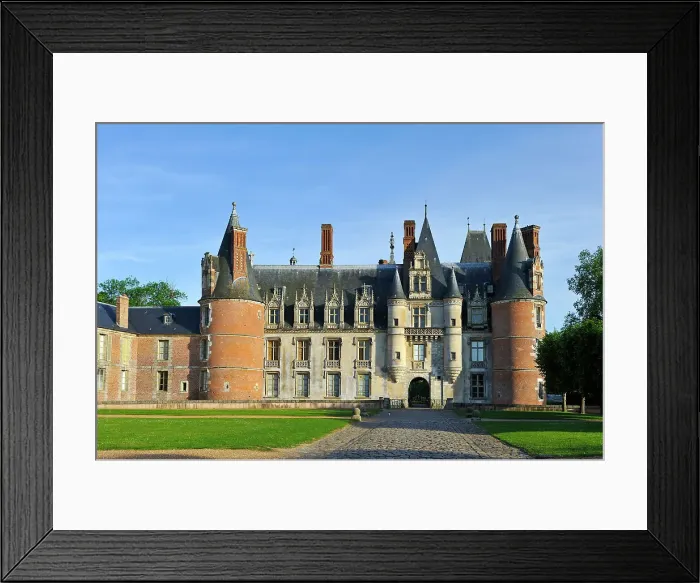 Framed Print : West facade of the Chateau de Maintenon, Eure-et-Loir department, Centre-Val de Loire region, France, Europe Framed Print : West facade of the Chateau de Maintenon, Eure-et-Loir department, Centre-Val de Loire region, France, Europe