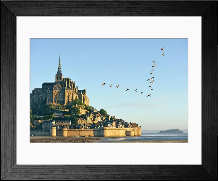 Framed Print : Mont-Saint-Michel bay and Abbey, UNESCO World Heritage Site, Manche department, Normandy region, France, Europe Framed Print : Mont-Saint-Michel bay and Abbey, UNESCO World Heritage Site, Manche department, Normandy region, France, Europe