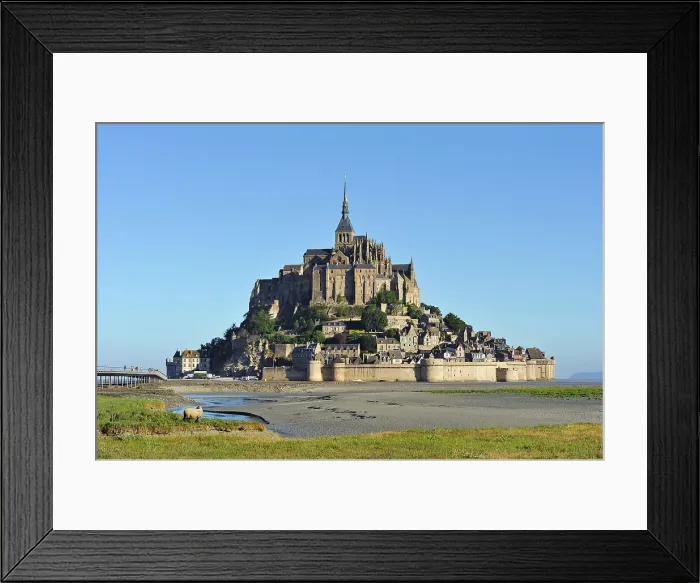 Framed Print : Mont-Saint-Michel bay and Abbey, UNESCO World Heritage Site, Manche department, Normandy region, France, Europe Framed Print : Mont-Saint-Michel bay and Abbey, UNESCO World Heritage Site, Manche department, Normandy region, France, Europe