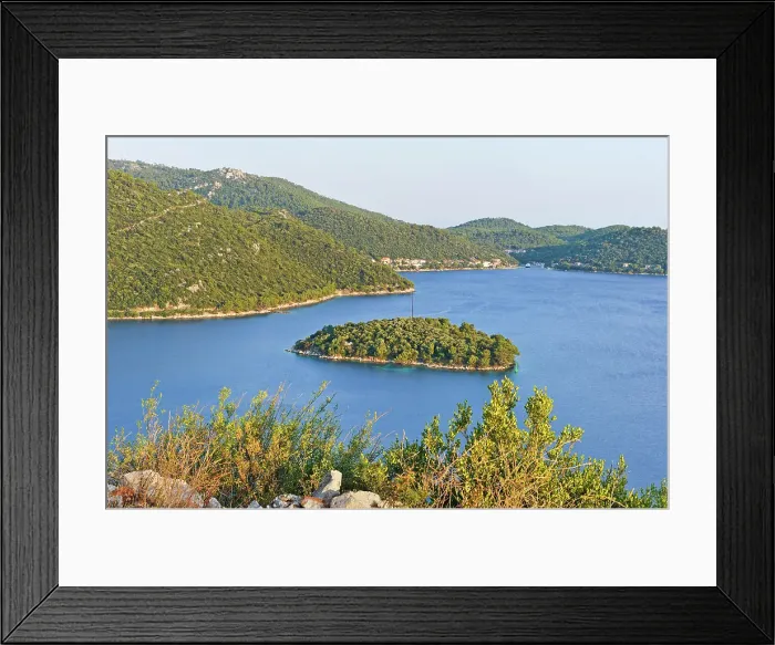 Framed Print : Makarac islet in Velo Lago bay, Pasadur, Lastovo island, Croatia, Southeast Europe Framed Print : Makarac islet in Velo Lago bay, Pasadur, Lastovo island, Croatia, Southeast Europe