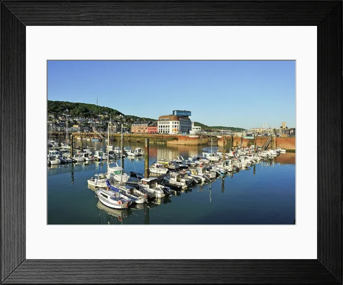 Framed Print : Fecamp harbour, Seine-Maritime department, Normandy region, France, Europe Framed Print : Fecamp harbour, Seine-Maritime department, Normandy region, France, Europe
