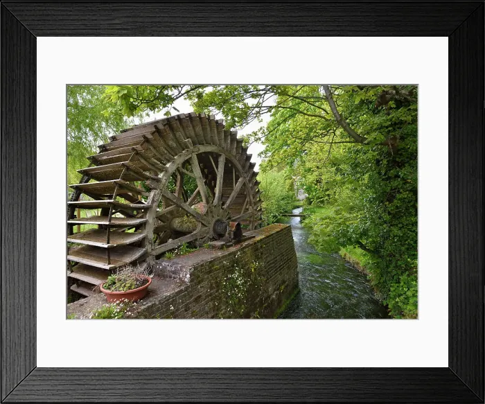 Framed Print : Moulin Anquetil by the Veules River, the smallest river in France, 1149 m, Veules-les-Roses, Seine-Maritime department, Normandy region, France Framed Print : Moulin Anquetil by the Veules River, the smallest river in France, 1149 m, Veules-les-Roses, Seine-Maritime department, Normandy region, France