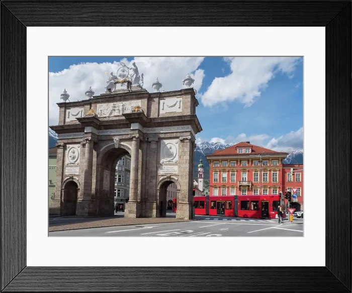Framed Print : Triumphpforte (Triumphal Arch), Old city center, Innsbruck, Tyrol, Austria, Europe Framed Print : Triumphpforte (Triumphal Arch), Old city center, Innsbruck, Tyrol, Austria, Europe