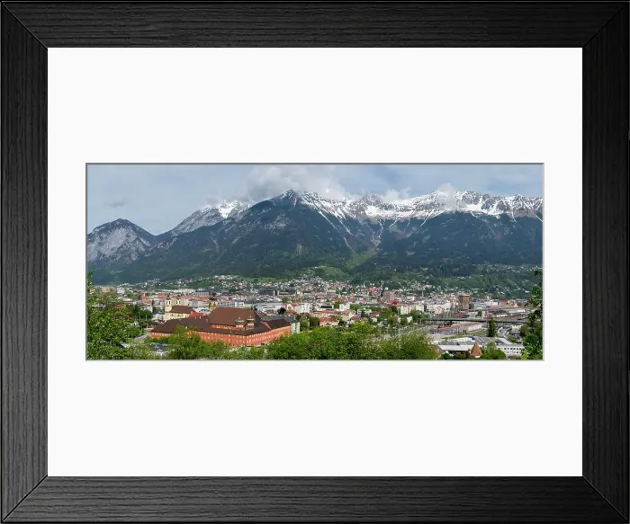 Framed Print : City panorama, Innsbruck, Tyrol, Austria, Europe Framed Print : City panorama, Innsbruck, Tyrol, Austria, Europe