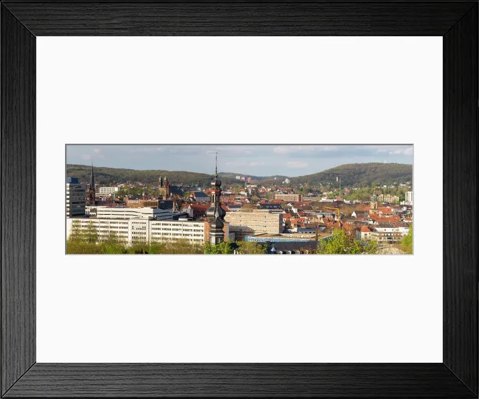 Framed Print : Panorama, Saarbrucken, Saarland, Germany, Europe Framed Print : Panorama, Saarbrucken, Saarland, Germany, Europe