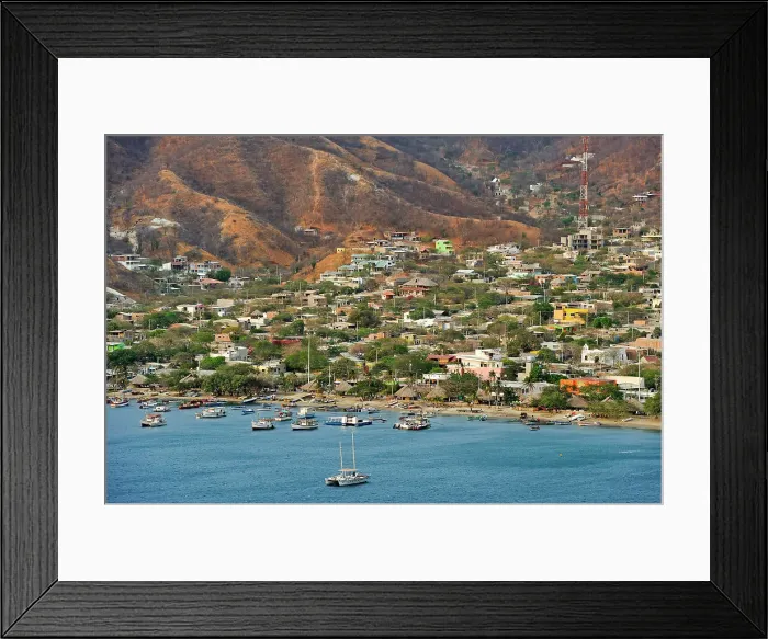 Framed Print : Bay of Taganga near Santa Marta, department of Magdalena, Caribbean Region, Colombia, South America Framed Print : Bay of Taganga near Santa Marta, department of Magdalena, Caribbean Region, Colombia, South America