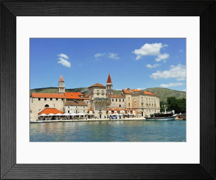 Framed Print : Trogir, UNESCO World Heritage Site, near Split, Croatia, Southeast Europe