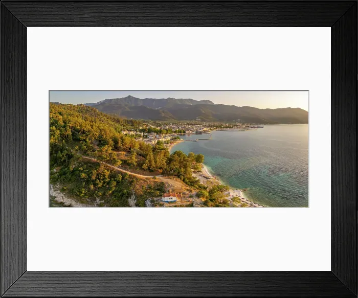 Framed Print : View of Church of the Holy Apostles and Thassos Town in background, Thassos Town, Limenas, Thassos, Aegean Sea, Greek Islands, Greece, Europe Framed Print : View of Church of the Holy Apostles and Thassos Town in background, Thassos Town, Limenas, Thassos, Aegean Sea, Greek Islands, Greece, Europe
