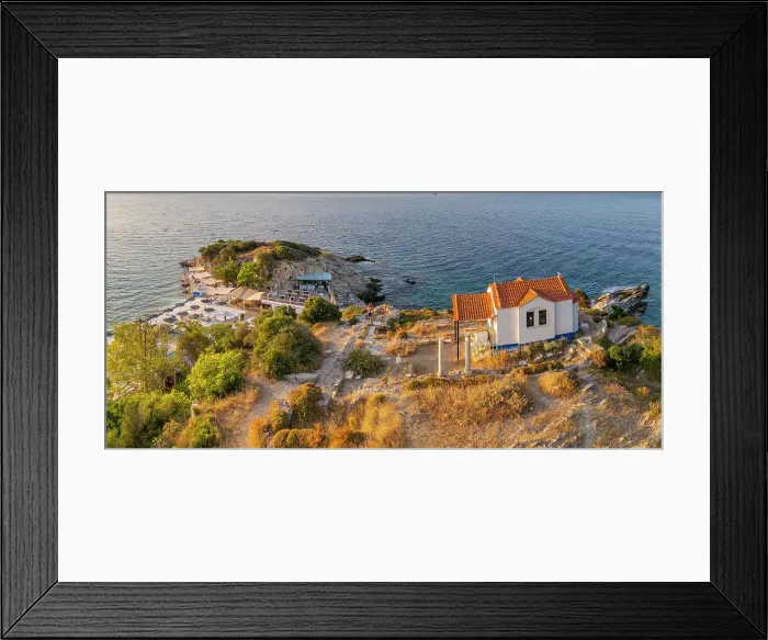 Framed Print : View of Church of the Holy Apostles, Thassos Town, Limenas, Thassos, Aegean Sea, Greek Islands, Greece, Europe Framed Print : View of Church of the Holy Apostles, Thassos Town, Limenas, Thassos, Aegean Sea, Greek Islands, Greece, Europe
