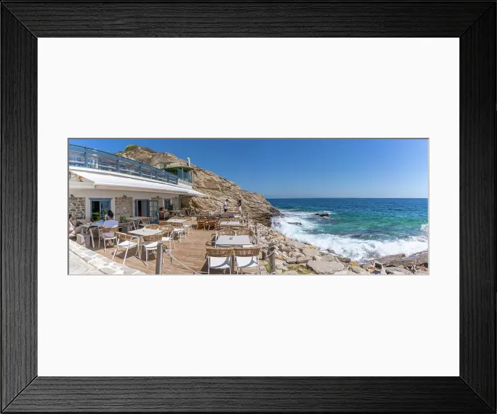 Framed Print : View of beach bar and sea in Thassos Town, Thassos, Aegean Sea, Greek Islands, Greece, Europe Framed Print : View of beach bar and sea in Thassos Town, Thassos, Aegean Sea, Greek Islands, Greece, Europe