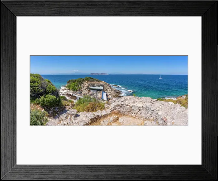 Framed Print : View of bar and cafe near Church of the Holy Apostles in Thassos Town, Thassos, Aegean Sea, Greek Islands, Greece, Europe Framed Print : View of bar and cafe near Church of the Holy Apostles in Thassos Town, Thassos, Aegean Sea, Greek Islands, Greece, Europe