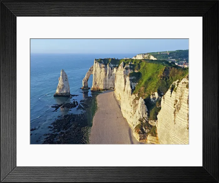 Framed Print : Chalk cliffs with arch and l'Aiguille (the Needle), Etretat, Seine-Maritime department, Normandy region, France, Europe Framed Print : Chalk cliffs with arch and l'Aiguille (the Needle), Etretat, Seine-Maritime department, Normandy region, France, Europe