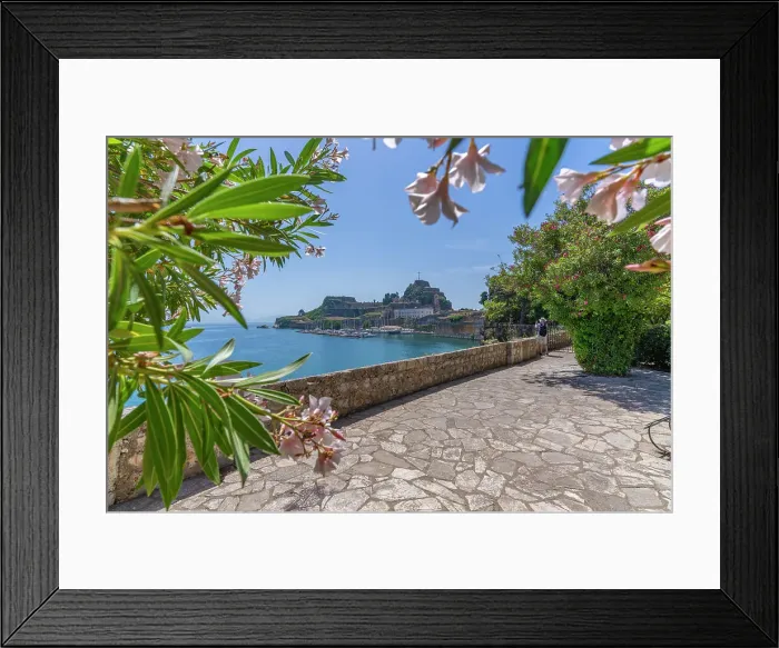 Framed Print : View of Old Fortress of Corfu in Corfu Town, UNESCO World Heritage Site, Corfu, Ionian Sea, Greek Islands, Greece, Europe Framed Print : View of Old Fortress of Corfu in Corfu Town, UNESCO World Heritage Site, Corfu, Ionian Sea, Greek Islands, Greece, Europe