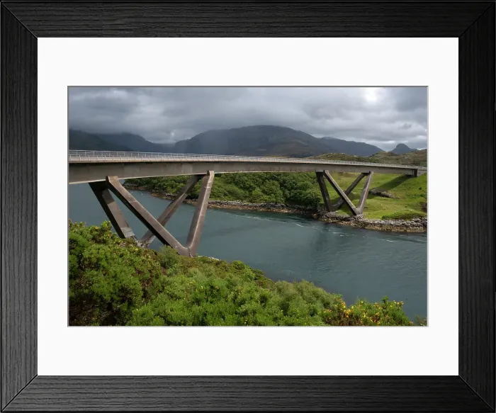 Framed Print : Kylesku Bridge, Sutherland, Highlands, Scotland, United Kingdom, Europe Framed Print : Kylesku Bridge, Sutherland, Highlands, Scotland, United Kingdom, Europe