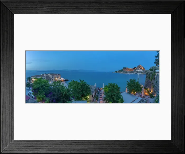 Framed Print : View of Old Fortress of Corfu at dusk, Corfu Town, Corfu, Ionian Sea, Greek Islands, Greece, Europe Framed Print : View of Old Fortress of Corfu at dusk, Corfu Town, Corfu, Ionian Sea, Greek Islands, Greece, Europe