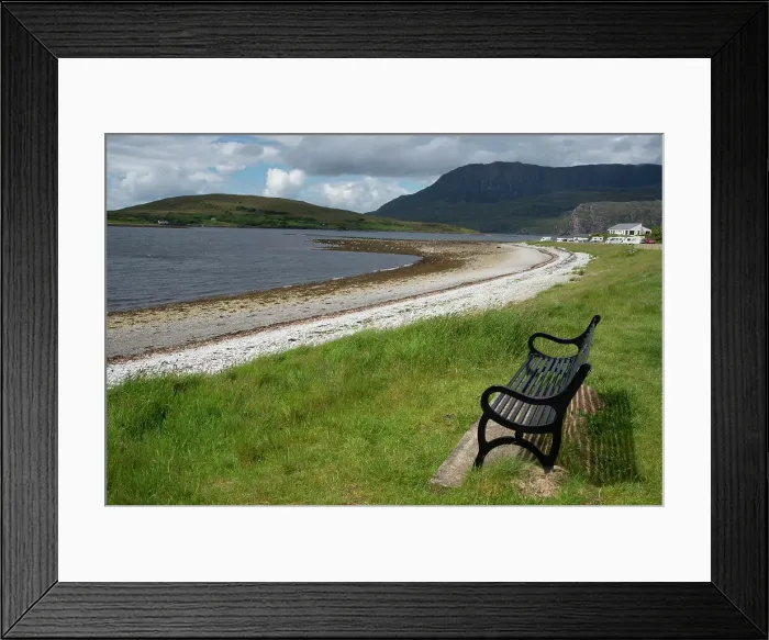 Framed Print : Ullapool to Lochinver scenery, Highlands, Scotland, United Kingdom, Europe