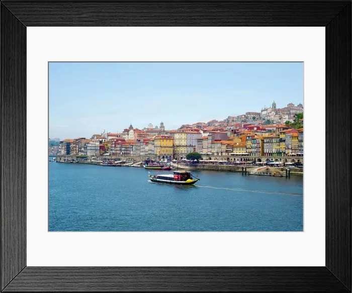 Framed Print : View across the Duoro River towards Porto's historic centre and embankment promenade, UNESCO World Heritage Site, Porto, Norte, Portugal, Europe Framed Print : View across the Duoro River towards Porto's historic centre and embankment promenade, UNESCO World Heritage Site, Porto, Norte, Portugal, Europe