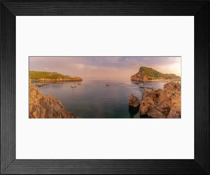 Framed Print : View of coastline and Ionian Sea near Palaiokastritsa at sunset, Palaiokastritsa, Corfu, Ionian Sea, Greek Islands, Greece, Europe Framed Print : View of coastline and Ionian Sea near Palaiokastritsa at sunset, Palaiokastritsa, Corfu, Ionian Sea, Greek Islands, Greece, Europe