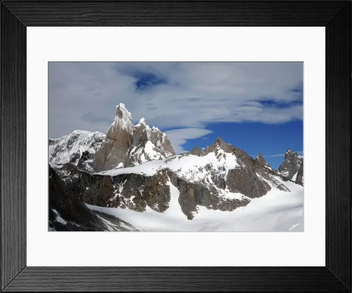 Framed Print : Cerro Torre, one of the hardest peaks in the world to climb, El Chalten Massif, Argentine Patagonia, Argentina, South America