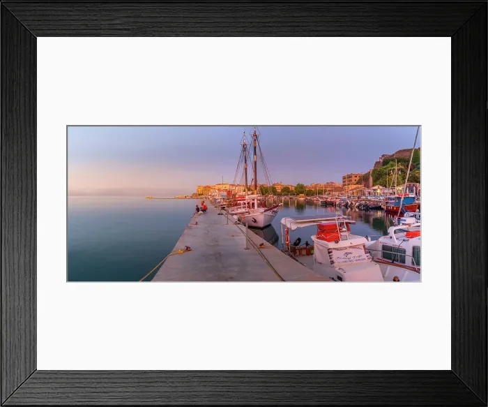 Framed Print : View of boats in the Old Port Marina at sunset, Corfu, Ionian Sea, Greek Islands, Greece, Europe Framed Print : View of boats in the Old Port Marina at sunset, Corfu, Ionian Sea, Greek Islands, Greece, Europe